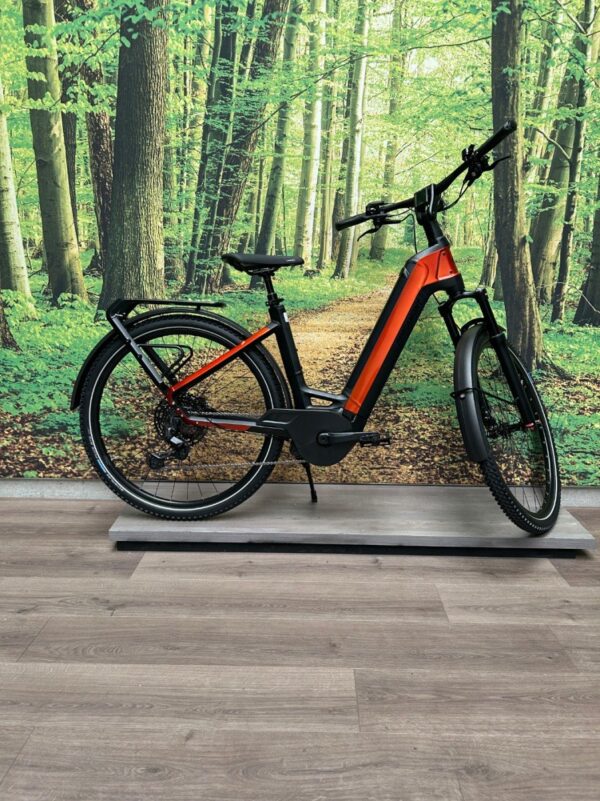 Bergamont BGM Bike E-Ville SUV Elite Zwart Mat / Oranje Dames 2024-50 cm