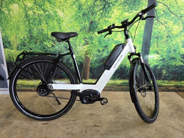 Riese & Muller Nevo city Met Nieuwe 500WH Accu en dropperpost Wit Dames 2018-55 cm