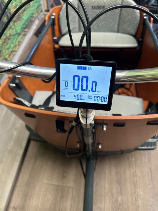 Babboe CURVE-E BAKFIETS MET NIEUWE MOTOR Grijs Dames 2021-50 cm - Afbeelding 3